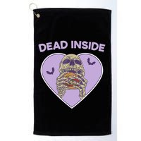 Dead Inside Skeleton Funny Skeleton Eating Golf Towel
