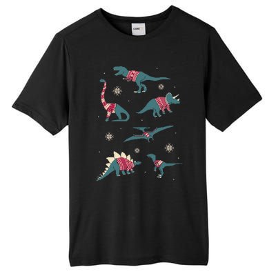 Dinos In Sweaters Tall Fusion ChromaSoft Performance T-Shirt