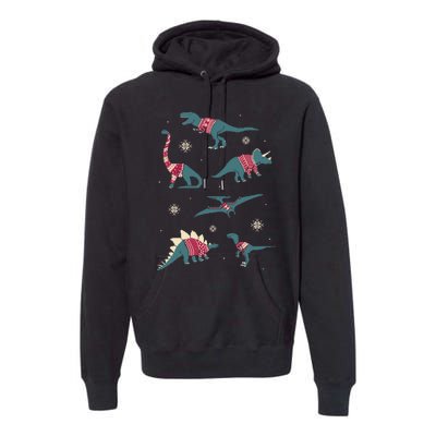 Dinos In Sweaters Premium Hoodie