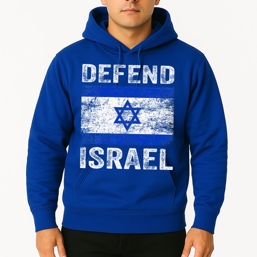 Defend Israel Support Israel I Stand With Israel Israel Flag Hoodie