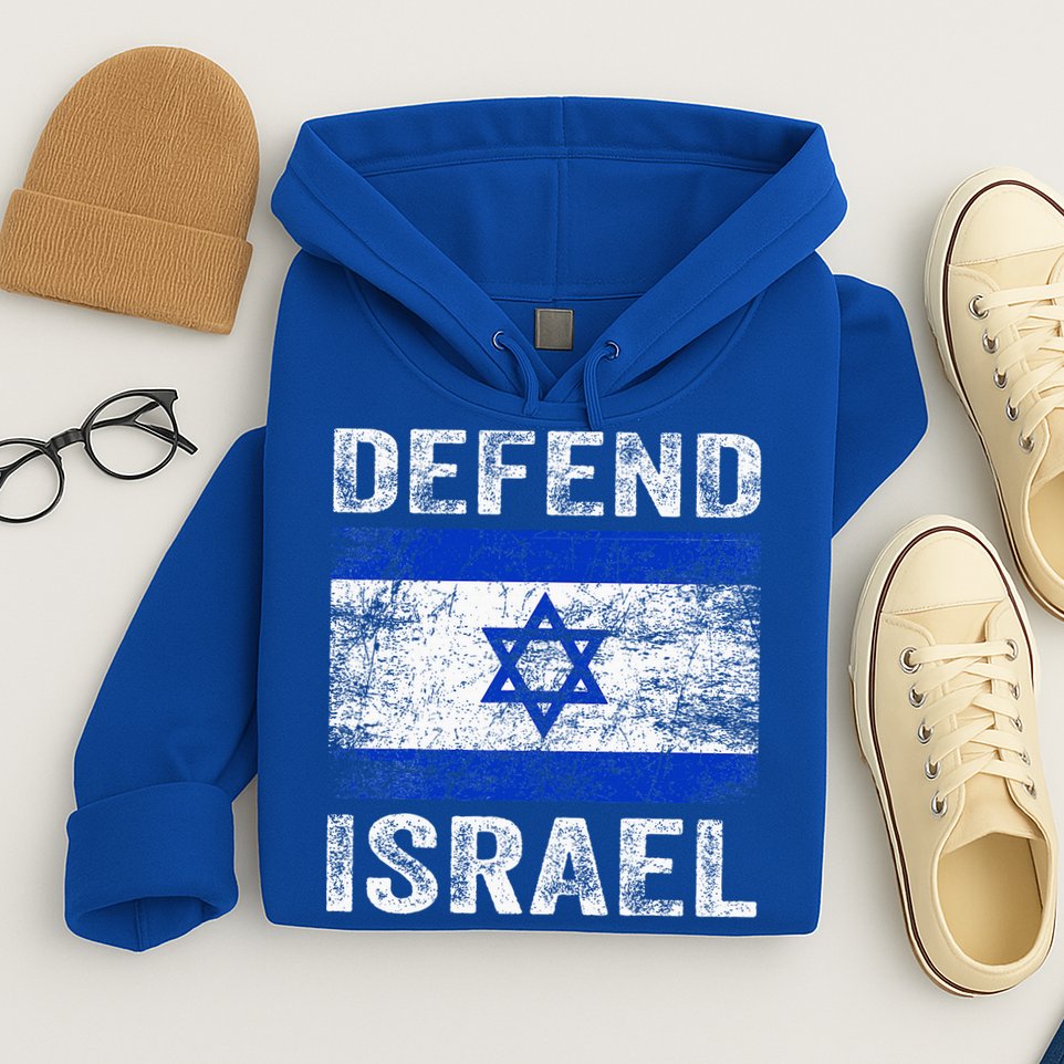 Defend Israel Support Israel I Stand With Israel Israel Flag Hoodie