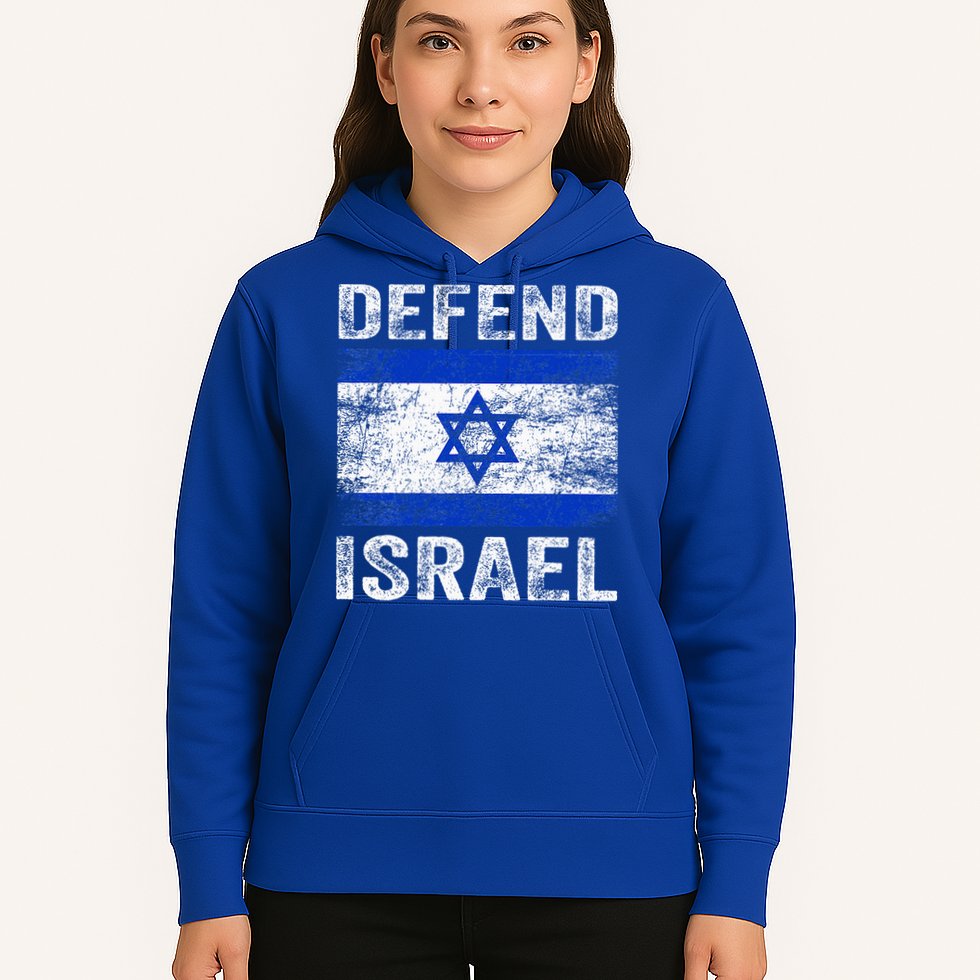 Defend Israel Support Israel I Stand With Israel Israel Flag Hoodie