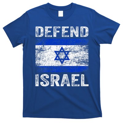 Defend Israel Support Israel I Stand With Israel Israel Flag T-Shirt