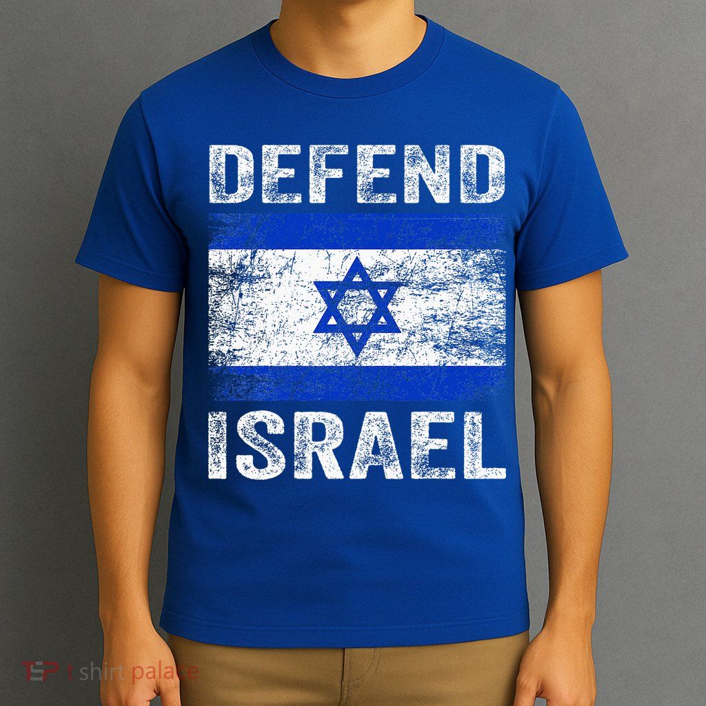 Defend Israel Support Israel I Stand With Israel Israel Flag T-Shirt