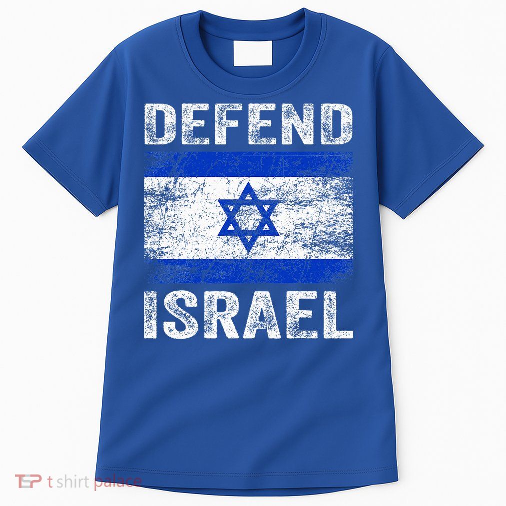 Defend Israel Support Israel I Stand With Israel Israel Flag Tall T-Shirt