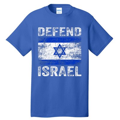 Defend Israel Support Israel I Stand With Israel Israel Flag Tall T-Shirt