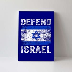 Defend Israel Support Israel I Stand With Israel Israel Flag Canvas