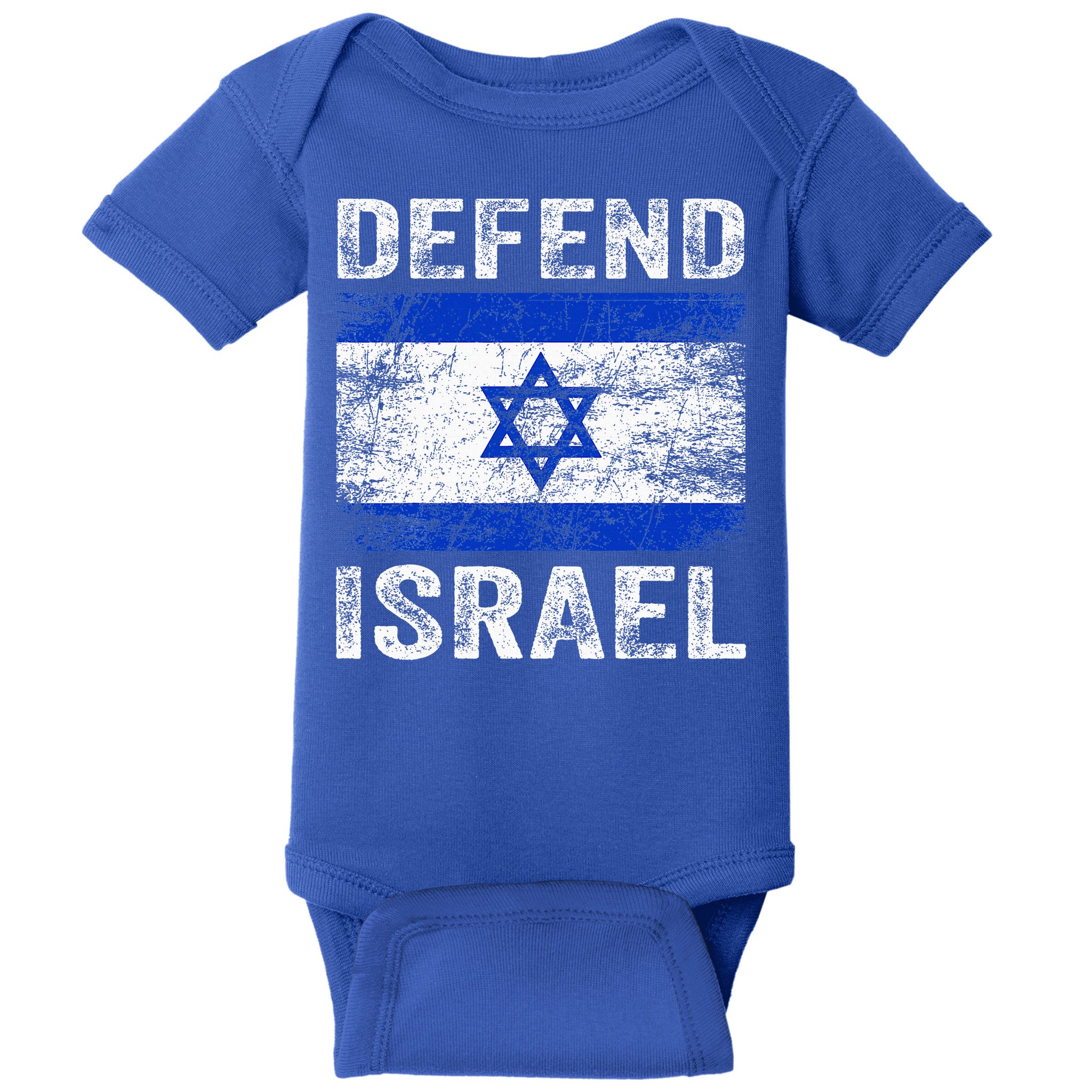 Defend Israel Support Israel I Stand With Israel Israel Flag Baby Bodysuit