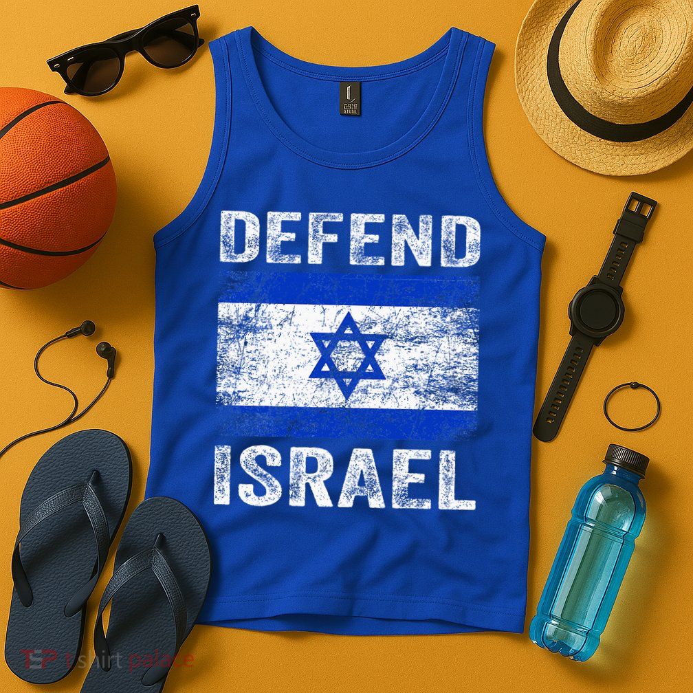Defend Israel Support Israel I Stand With Israel Israel Flag Tank Top