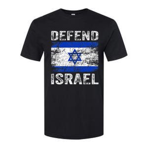 Defend Israel Support Israel I Stand With Israel Israel Flag Softstyle CVC T-Shirt