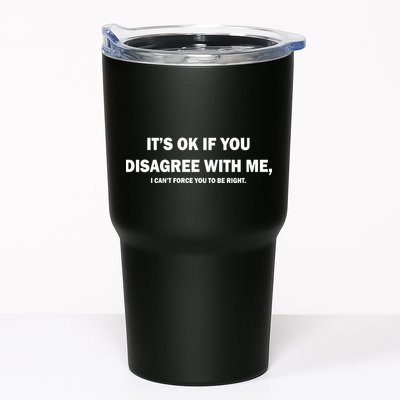 Disagree With Me Can't Force You To Be Right Tumbler