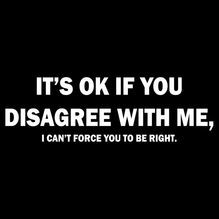 Disagree With Me Can't Force You To Be Right Wool Snapback Cap