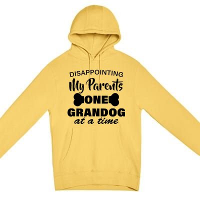 Disappointing My Parents One Grandog At A Time Premium Pullover Hoodie