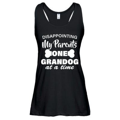 Disappointing My Parents One Grandog At A Time Ladies Essential Flowy Tank