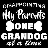 Disappointing My Parents One Grandog At A Time 16 in Basic Backpack