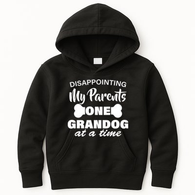Disappointing My Parents One Grandog At A Time Kids Hoodie