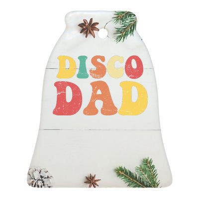 Disco Dad Ceramic Bell Ornament