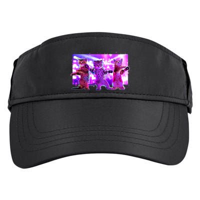Disco Dance Party Cats Adult Drive Performance Visor