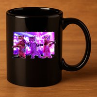 Disco Dance Party Cats 11oz C Handle Ceramic Mug