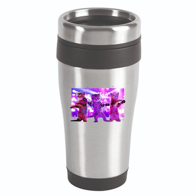 Disco Dance Party Cats 16oz Travel Tumbler
