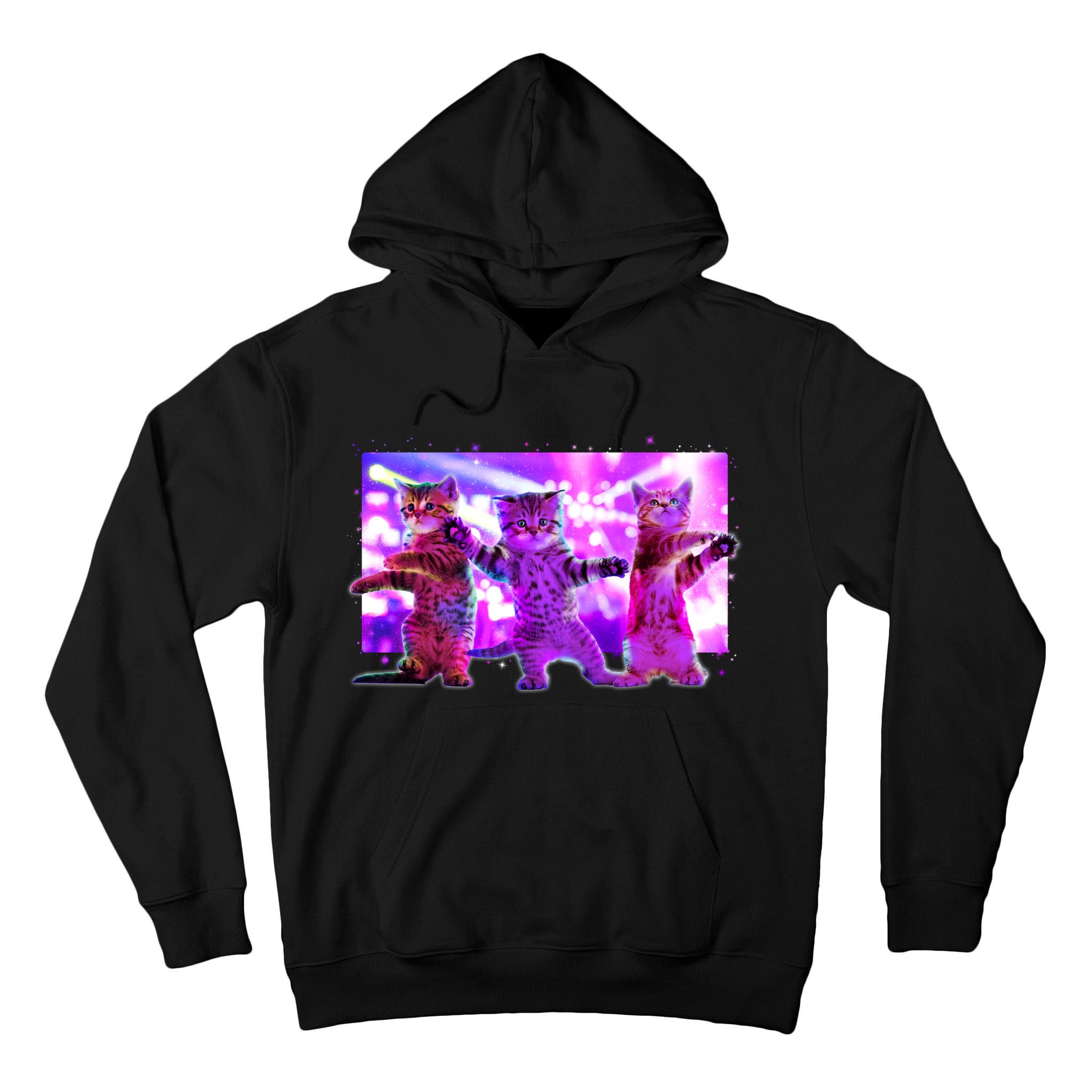 Disco Dance Party Cats Tall Hoodie