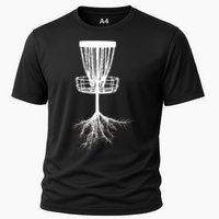 Disk Golf Tree Roots Funny Sports Cooling Performance Crew T-Shirt