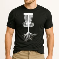 Disk Golf Tree Roots Funny Sports Cooling Performance Crew T-Shirt