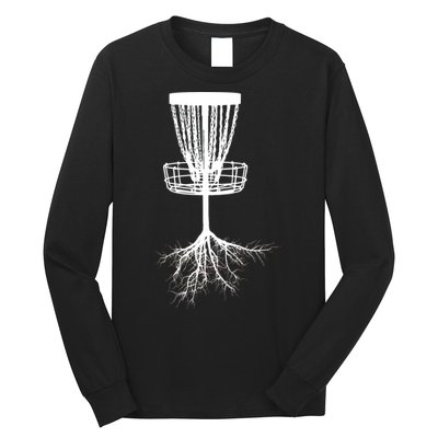 Disk Golf Tree Roots Funny Sports Long Sleeve Shirt
