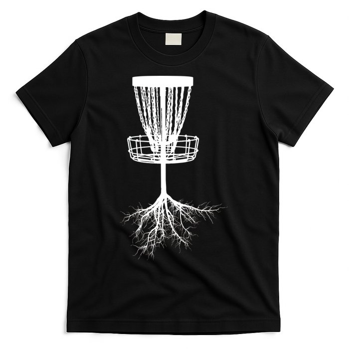 Disk Golf Tree Roots Funny Sports T-Shirt