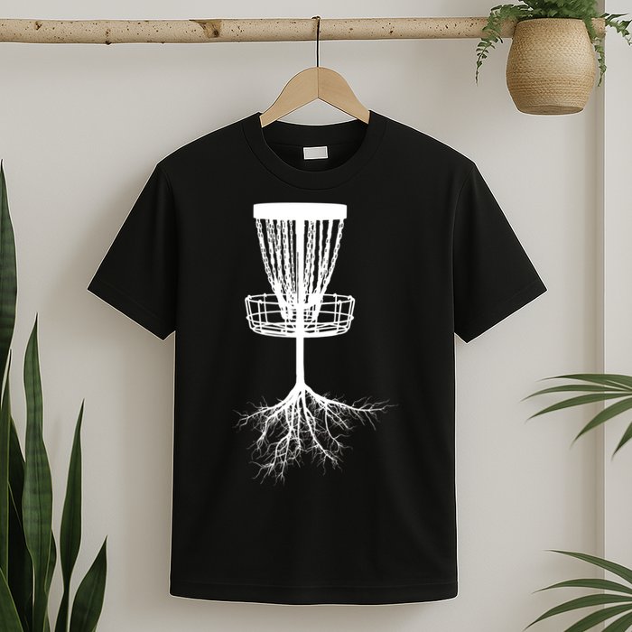 Disk Golf Tree Roots Funny Sports T-Shirt