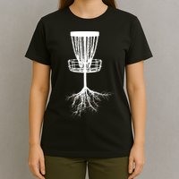 Disk Golf Tree Roots Funny Sports T-Shirt