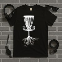 Disk Golf Tree Roots Funny Sports T-Shirt
