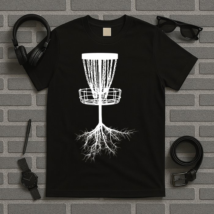 Disk Golf Tree Roots Funny Sports T-Shirt