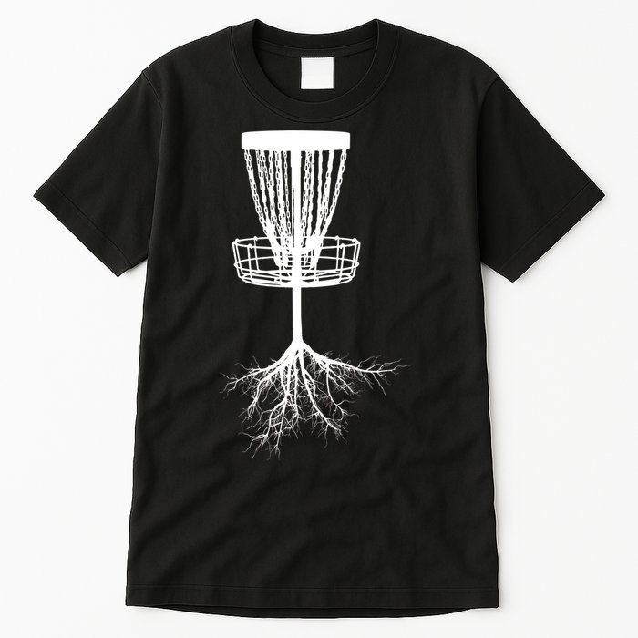 Disk Golf Tree Roots Funny Sports Tall T-Shirt