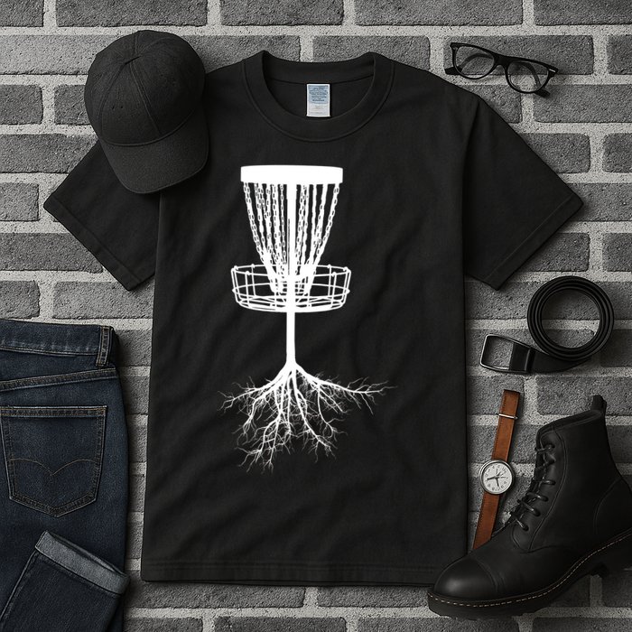 Disk Golf Tree Roots Funny Sports Tall T-Shirt