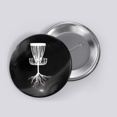 Disk Golf Tree Roots Funny Sports Button