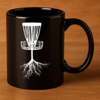Disk Golf Tree Roots Funny Sports 11oz C Handle Ceramic Mug
