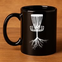 Disk Golf Tree Roots Funny Sports 11oz C Handle Ceramic Mug