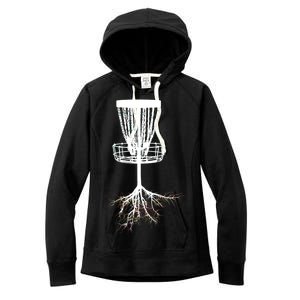 Disk Golf Tree Roots Funny Sports Women's Fleece Hoodie