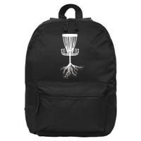 Disk Golf Tree Roots Funny Sports 16 in Basic Backpack