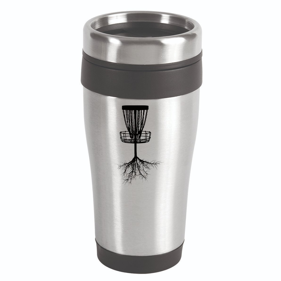 Disk Golf Tree Roots Funny Sports 16oz Travel Tumbler