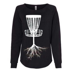 Disk Golf Tree Roots Funny Sports Womens California Wash Sweatshirt