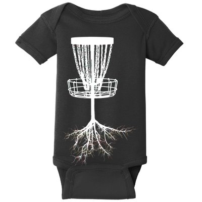 Disk Golf Tree Roots Funny Sports Baby Bodysuit