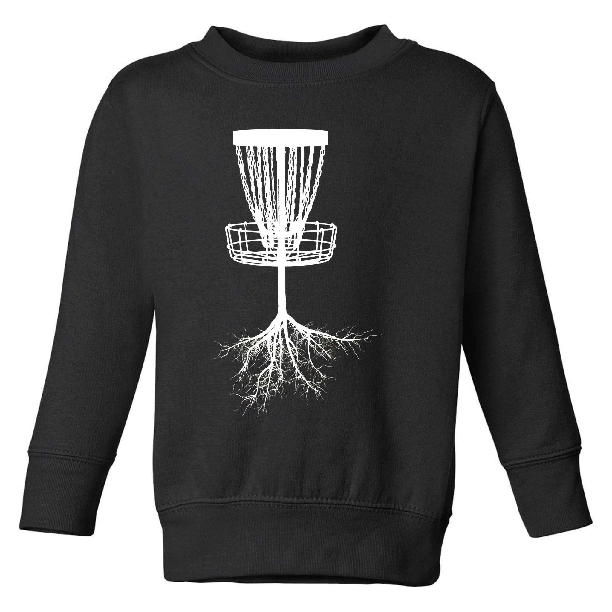 Disk Golf Tree Roots Funny Sports Toddler Sweatshirt
