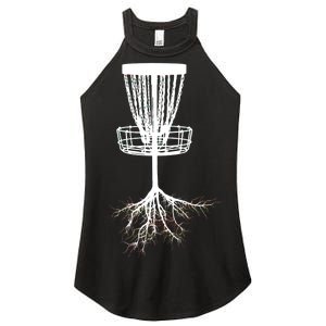 Disk Golf Tree Roots Funny Sports Women's Perfect Tri Rocker Tank