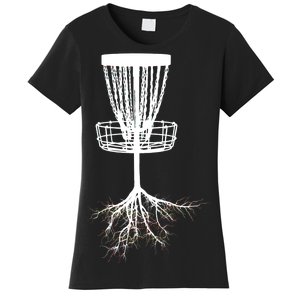 Disk Golf Tree Roots Funny Sports Women's T-Shirt