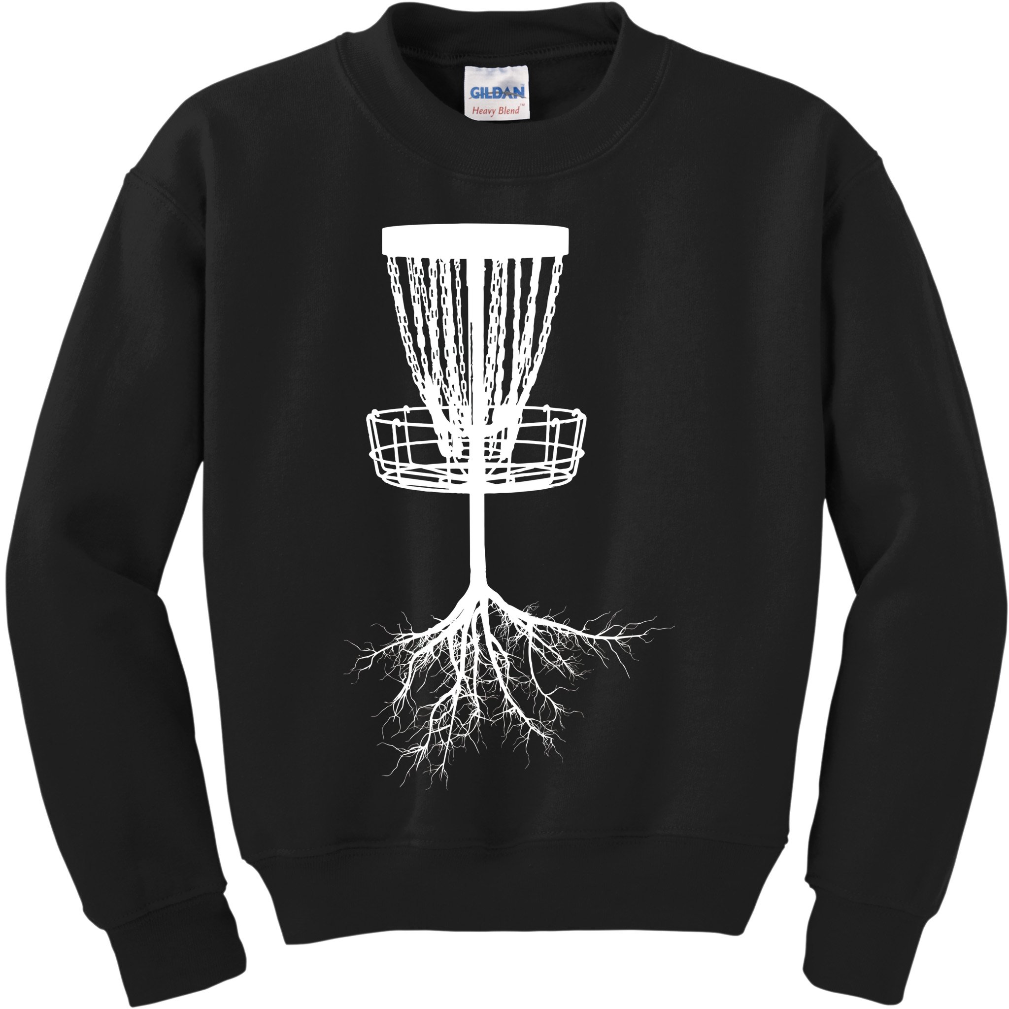 Disk Golf Tree Roots Funny Sports Kids Sweatshirt