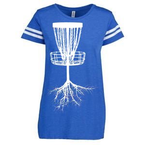 Disk Golf Tree Roots Funny Sports Enza Ladies Jersey Football T-Shirt