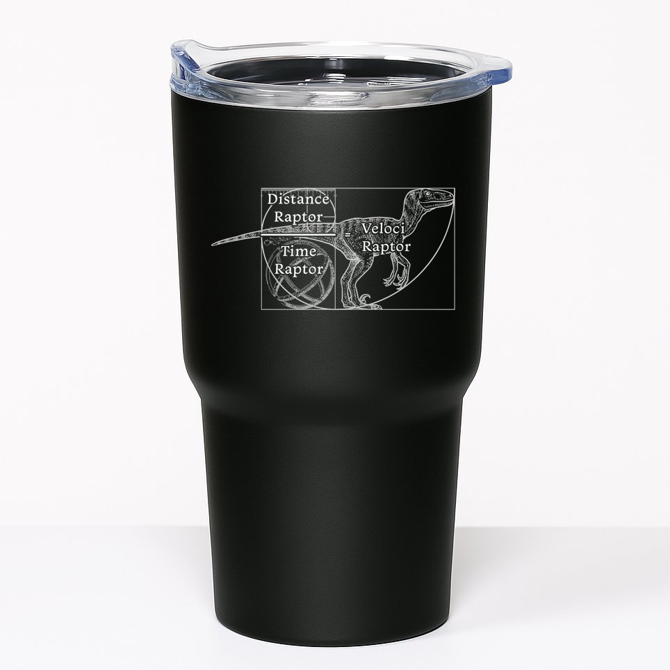 Distance Time Veloci Raptor Tumbler