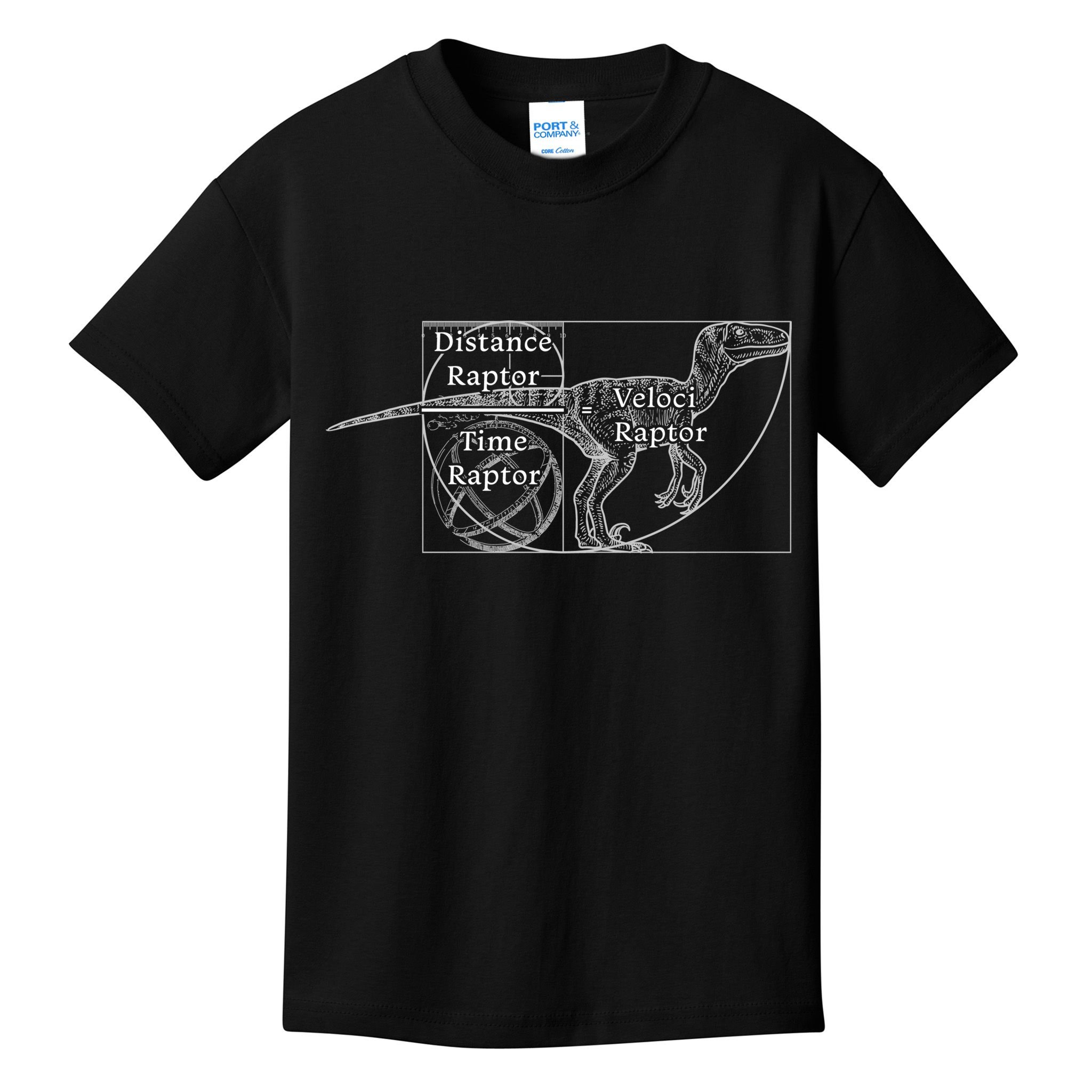 Distance Time Veloci Raptor Kids T-Shirt